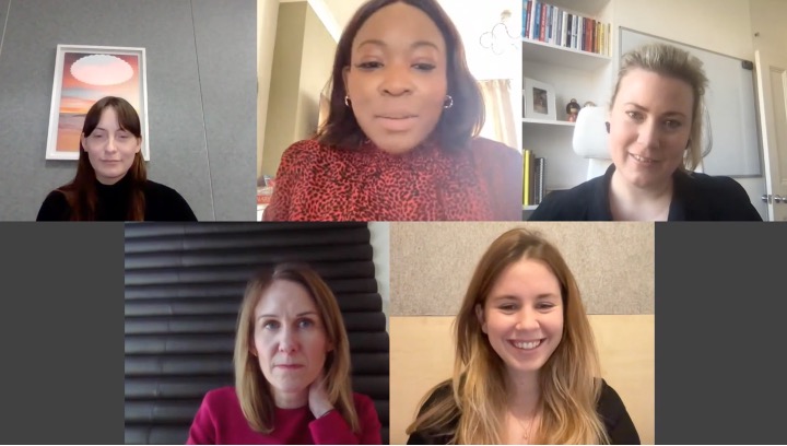 Women on a video call