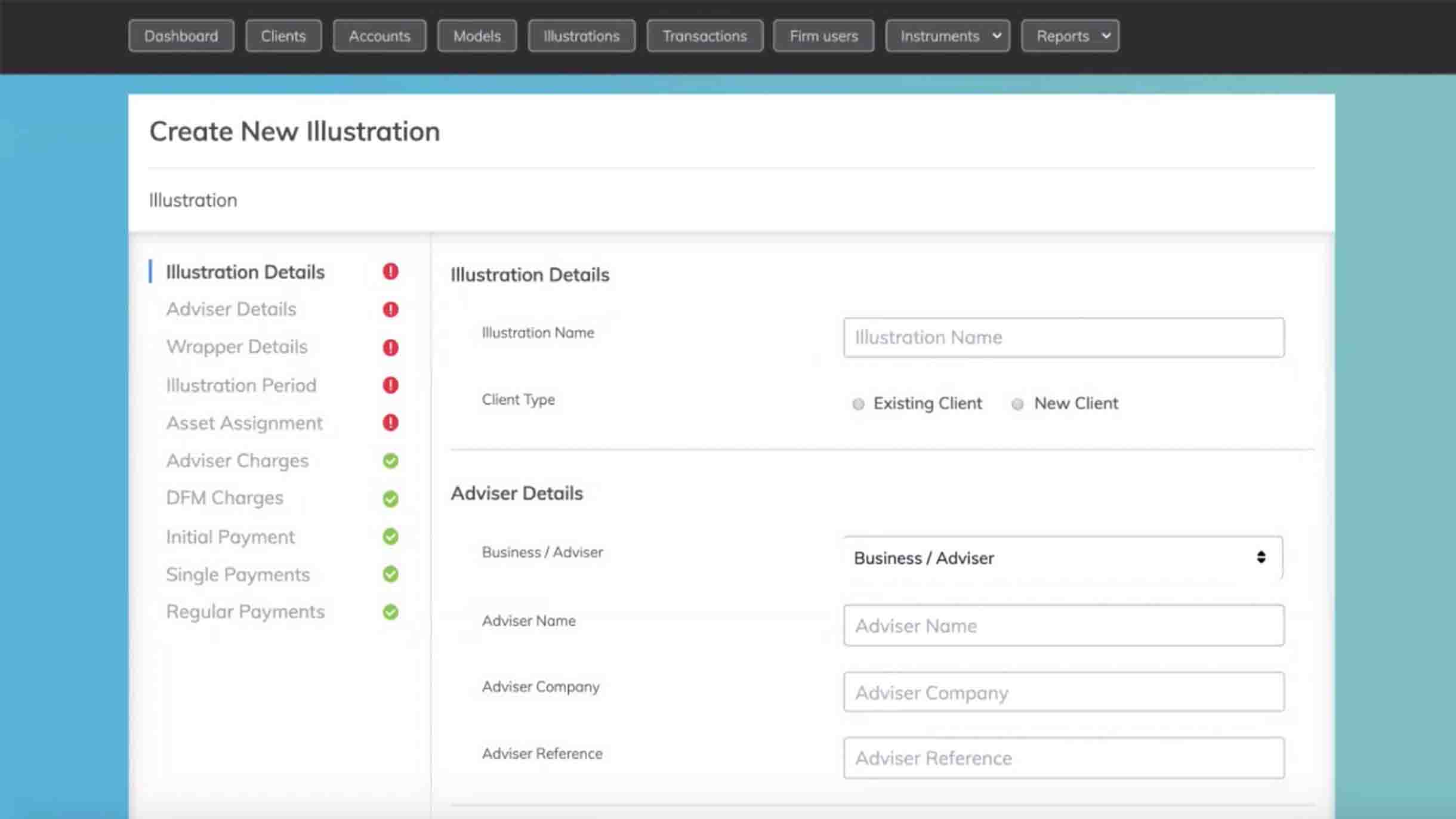 An easy way to illustrate client recommendations