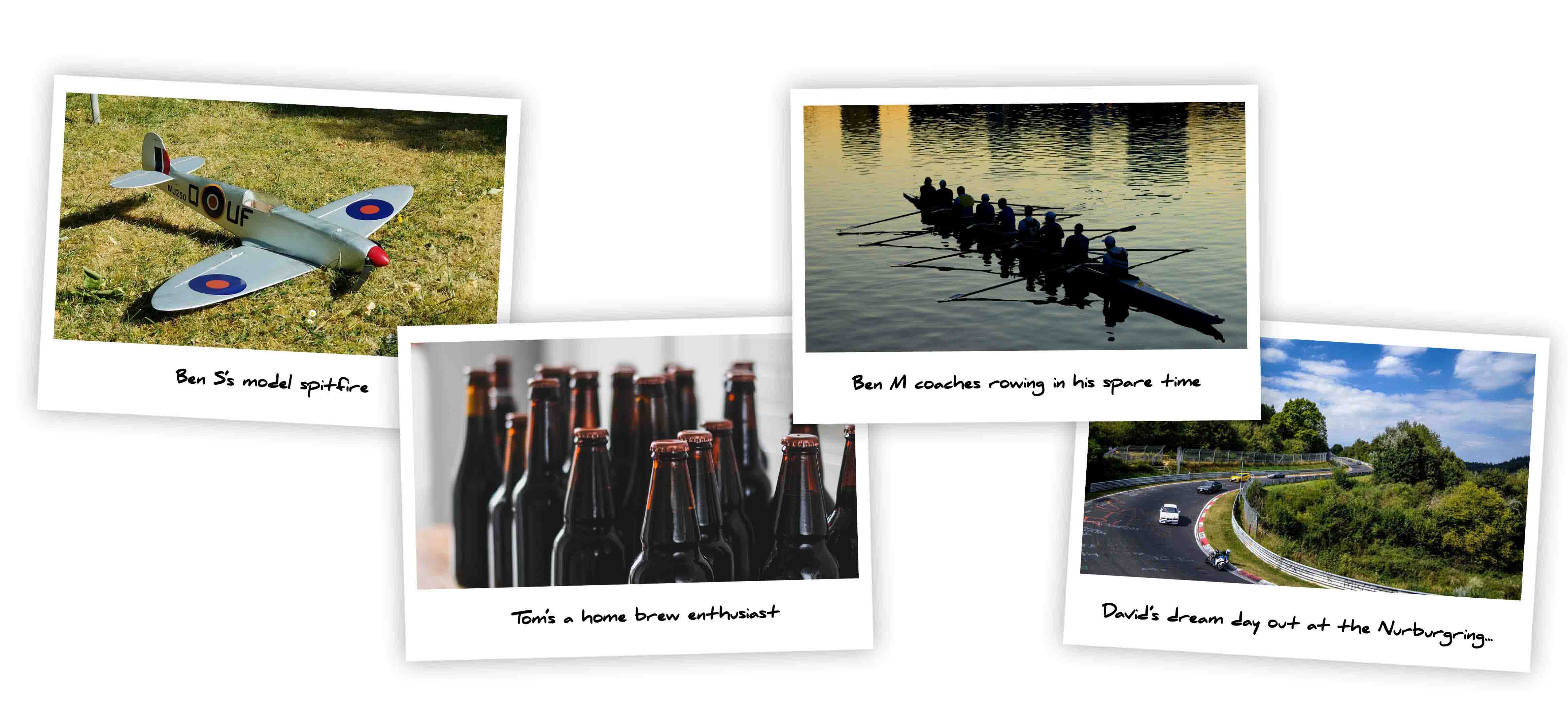 From model aircraft to homebrew, rowing to motorracing, our latest four recruits have a diverse set of interests!