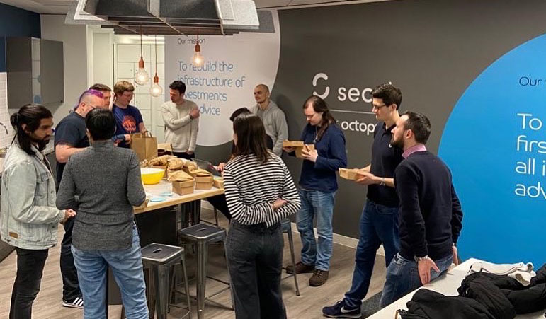 The Seccl team in the Bath office