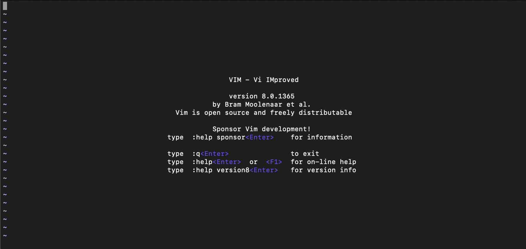 The essential Vim commands...